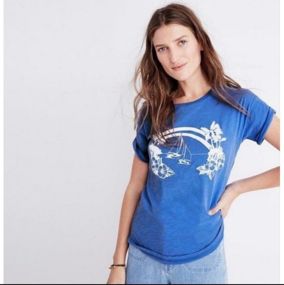 Madewell Tops - Madewell Tropical Boat 100% Cotton Shirt